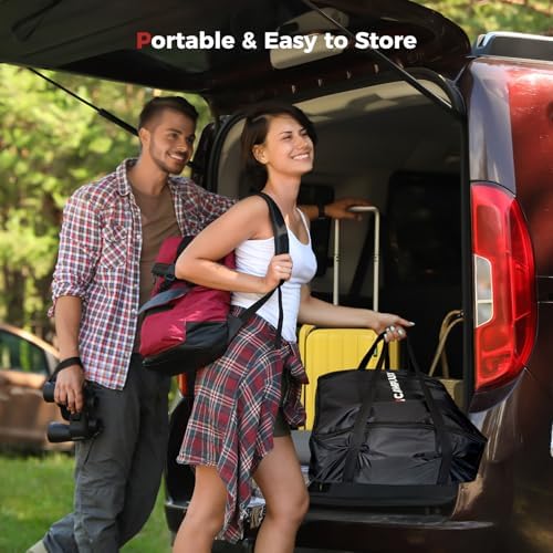 CAMPLUX Pizza Oven for Grill with Carry Bag, 14.8" × 13" Cordierite Stone - Image 6