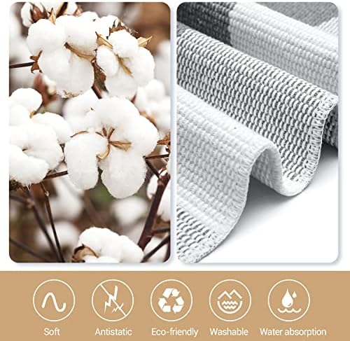 MUBIN Cotton Buffalo Plaid Rug, 3' x 5' Gray White Outdoor Rug Front Door Decorative Mat, Washable Doormat Hand-Woven Foldable Area Rug Layered Door Mats Rug for Front Porch, Entryway, Patio - Image 7