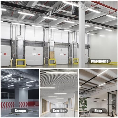 8 Packs 4FT LED Batten Light with 50cm Cable, Ultra-Thin Slim Ceiling Surface Mounted Light, 40W, 4000K, IP20, LED Ceiling Lamp for Garage, Shop, Hallway, Office, Market - Image 7