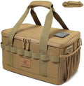 Tactical Camping Storage Bag 18L Utility Tote Bag Camp Kitchen and Trunk Organizer (Khaki) by Lemubeane