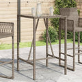 Outdoor Tables Bar Table, Exterior Deck Mesa - Grey Patio Table for Dining, Garden, Backyard, Kitchen, Balcony, Outside Furniture (27.6 x 27.6 x 43.3 in) by Unknown