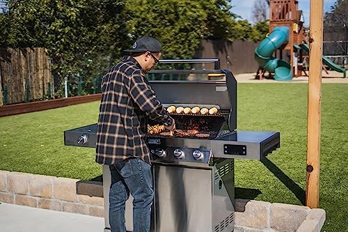 Monument Grills Denali Series, 6-Burner Convertible Natural Gas Smart bbq Grill Stainless Steel Denali 605 with Rotisserie Kit (Without Conversion Kit) - Image 3