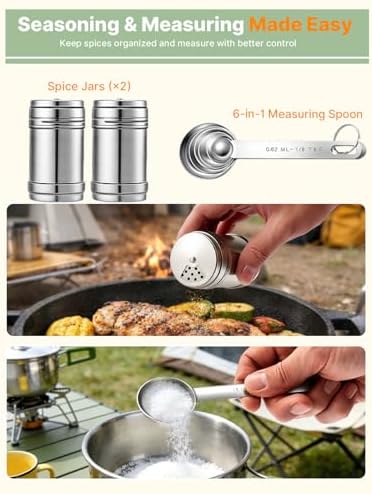 Gaialoop Camping Utensil Set, Camping Cooking Utensils & Kitchen Tools - Image 5