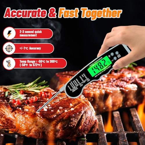 Meat Thermometer Digital, Instant Read Digital Meat Thermometer - Image 2