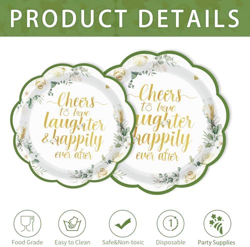 250Pcs Eucalyptus Leaves Bridal Shower Party Supplies Serves 50 - Image 6