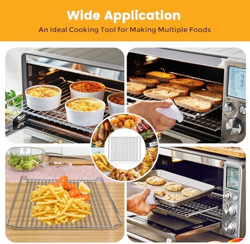 GCQ Wire Rack for Breville BOV900BSS Smart Oven Air Fryer Pro and Convection Oven,16.54''×12.2'' Stainless Steel Grill Racks Baking Rack Cooling Rack Accessories Replacement Parts,Dishwasher Safe - Image 6