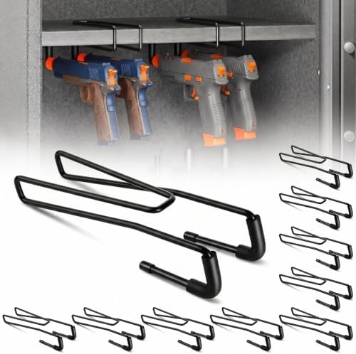 Yaocom 10 Packs for 20 Guns Pistol Rack for Gun Safe Shelf by Yaocom