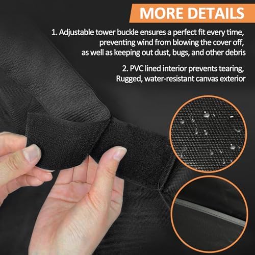Grill Cover for Weber Q2000, Q2200, Q2400, Q300, Q320, Q3000, Q3200 Grills - Image 4