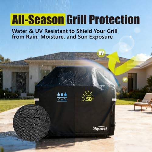 YSPACE 52 Inch Grill Cover Heavy Duty Waterproof for Weber Spirit 300 - Image 2