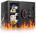 [2026 0.5H 1700°F] Small Fireproof Safe, 22Lbs Heavy Duty Fire Safe Box by BuildYourSafekeepingSystem