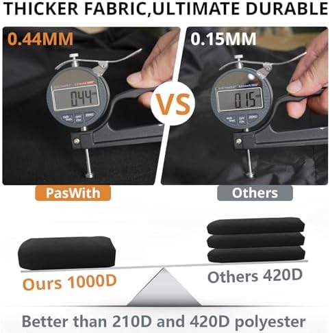 32 Inch BBQ Grill Cover Small 2 Burner Gas Grill Cover,1000D Heavy Duty - Image 4