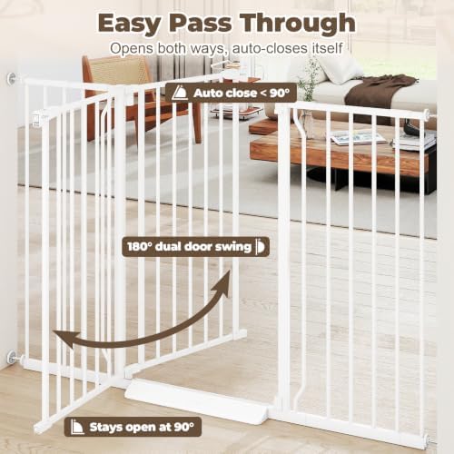 36" Extra Tall Baby Gate, 29"-55" Wide Auto Close Dog Gate Indoor - Image 3