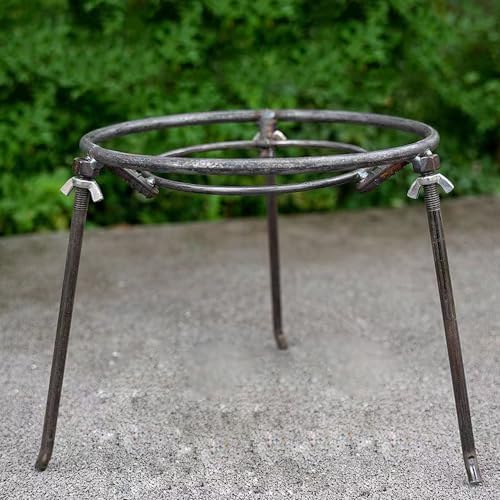 Campfire Tripod,Camping Pans Open Fire Tripod Campfire Camping Backyards Patios Pot Stand Camping Tripod for Cooking by HAORIZISHOP