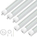 CNSUNWAY 4FT LED Shop Lights, 50W 7500LM D Shape, ETL Listed 6 Pack by CNSUNWAY
