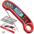 Meat Thermometer Digital, Instant Read Meat Thermometer for Grill and Cooking, Waterproof Food Thermometer for Kitchen and Outside, BBQ, Turkey, Candy, Liquids, Beef by ROUUO