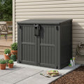 Bifanuo 36 Cu Ft Resin Outdoor Storage Shed, Horizontal Storage Cabinet by Bifanuo%E2%80%93ACozyHavenForEveryPup