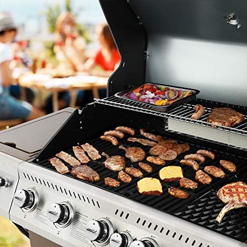 Royal Gourmet GA5403C 5-Burner Propane Gas Grill with Side Burner, Coffee - Image 2