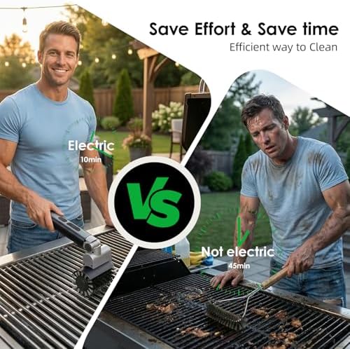 Electric Grill Brush for Outdoor Grill, Upgraded Electric BBQ Grill Cleaner - Image 4