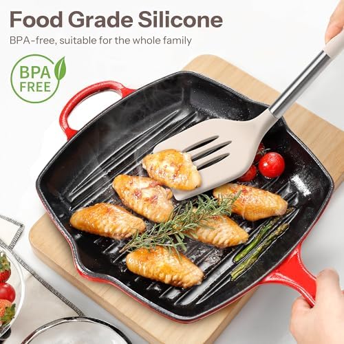 NCUE 28-Piece Silicone Kitchen Utensils Set with Stainless Steel Handles - Image 3