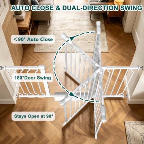 Fairy Baby 29.5"-43.7" Extra Wide Baby Gates No Drill Pet Gate for Doorways - Image 5