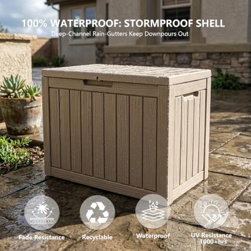 Outdoor Storage Box, 50 Gallon Waterproof Deck Box [Upgraded 3.0] - Image 4