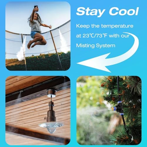 H&G lifestyles Patio Mister Outdoor Misters for Outside Patio Cooling 59FT - Image 2