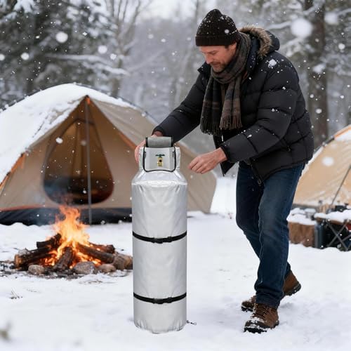 Propane Tank Protective Cover 100lb Gas Van Insulated Storage - Image 2