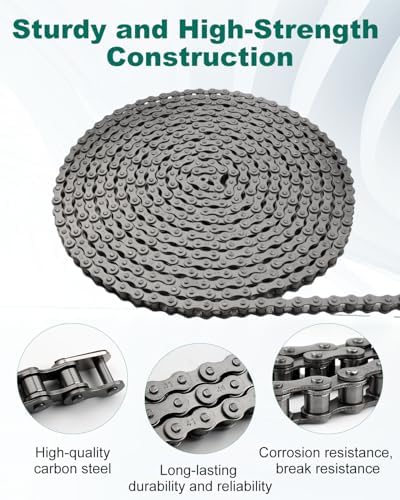 #41 Roller Chain for Gate Openers 20 Feet Carbon Steel Chains - Image 3