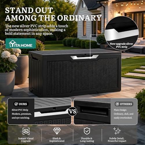 YITAHOME 80 Gallon Outdoor Storage Box - Image 3