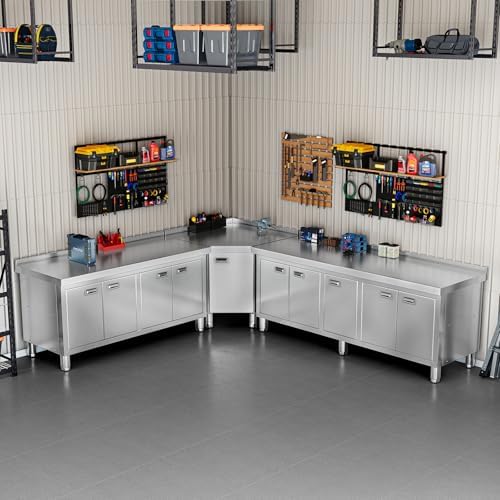 WWK 70" x 21" Stainless Steel Cabinet with 304 Stainless Steel Tabletop - Image 5