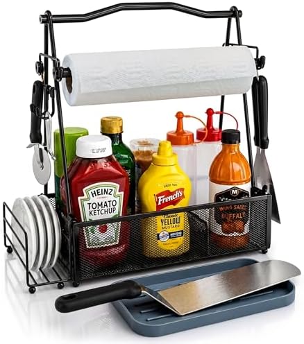 Grill Caddy for Outdoor Kitchen, Picnic Basket, BBQ by Unknown