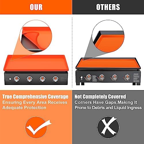 Silicone Griddle Mat Cover for Blackstone - 36 Inch True All-Encompassing Coverage Heavy Duty Food Grade Grill Buddy Mat, All Season Cooking Surface Protective Cover - Image 3