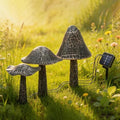 Solar Lights Outdoor Decor, Solar Metal Mushroom Yard Decorations Outdoor by Unknown