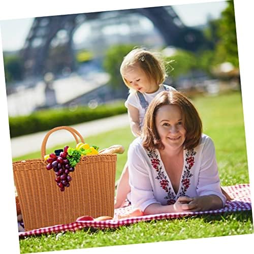 Rural Style Plastic Storage Basket, Portable Handheld Picking - Image 6
