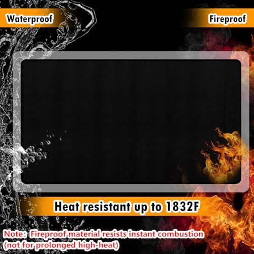 32 x 60 in Fireproof Hearth Mat for Fireplace, Outdoor Grill, Fire Pit - Image 5