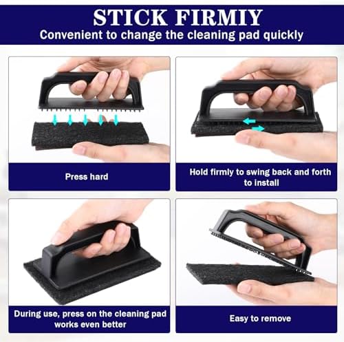 Reallnaive 155 Pcs Griddle Cleaning Kit for Flat Top Grill,Black - Image 4