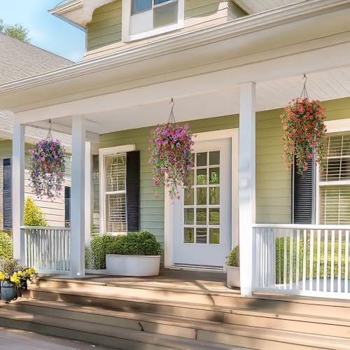 Artificial Fake Hanging Flowers Plants for Outdoor Spring Summer Decoration - Image 6