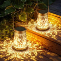 2 Pack Solar Lanterns Outdoor Waterproof, Birthday Gifts for Women Mom by AHAORIGIN