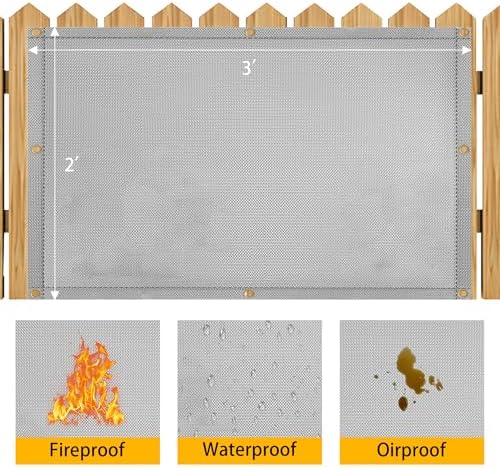 3' X 2' Grill Heat Shield for Deck Railing, Fireproof Heat Shield for Grill - Image 3