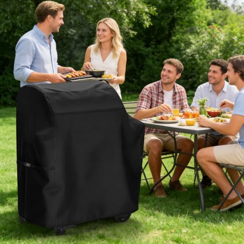 Grill Cover for Weber Searwood 500 Pellet Grill - 39" L×24" W×43" H - Image 2