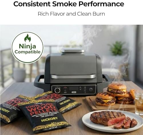 Kona 100% Hickory Smoker Pellets, Intended for Ninja Woodfire Outdoor Grill, 2 lb Resealable Bag - Image 2