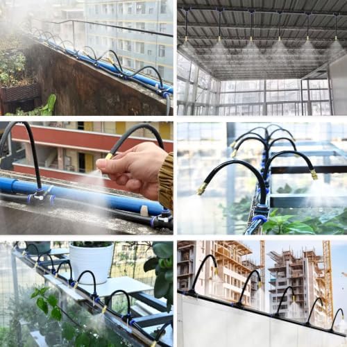 Adjustable 164ft Outdoor Water Mister Kit - Efficient Patio Mist System for Cooling, Garden Irrigation & Summer Relief - Easy Installation & Water-Saving Solution - Image 2
