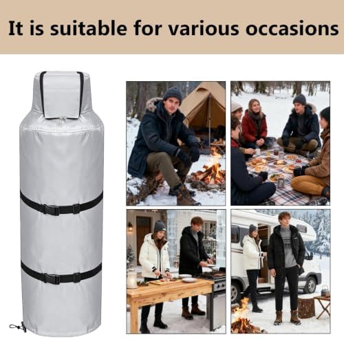 Winter Propane Tank Cover 100lb Gas Van Insulated Storage - Image 4