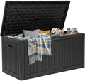 YITAHOME 320 Gallon Double-Wall Deck Box with Divider & Side Handles by YITAHOME