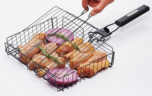 GrillPro 24876 Deluxe Non Stick Broiler Basket with Detachable Handle - Image 6