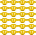 24 Pack 16oz Yellow Disposable Plastic Bowls Dessert, Ice Cream, Salad, Soup Serving Cups for Party, Picnic, Food Snacks (Yellow) by Unknown