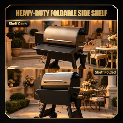 QuliMetal Folding Front Shelf for Traeger Pro 22, Pro 575, and Ironwood 650 - Image 4