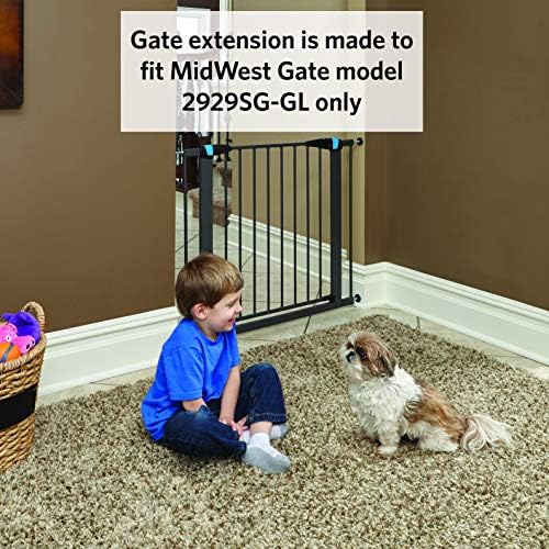MidWest Homes for Pets 11" Wide Extension for 29" High Night Safety Glow Frame, Graphite - Image 3