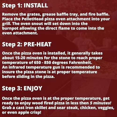 Pellethead Pizza Oven Attachment for Pellet Grills, 800°F+, SS - Image 6