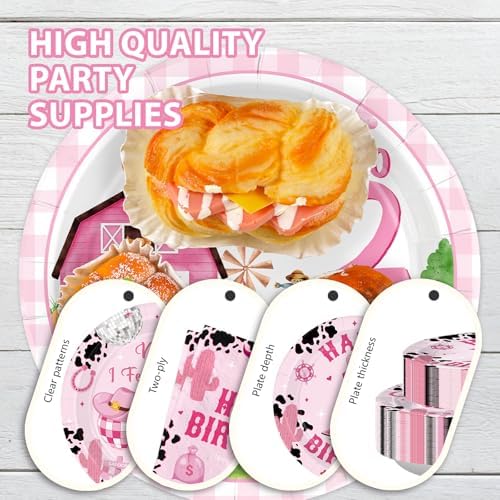 168Pcs Disco Cowgirl 1st Birthday Party Decorations for Cowgirls Serves 24 - Image 3